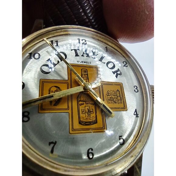 Old Taylor Whiskey Manual Wind Vintage Watch - Picture 13 of 13